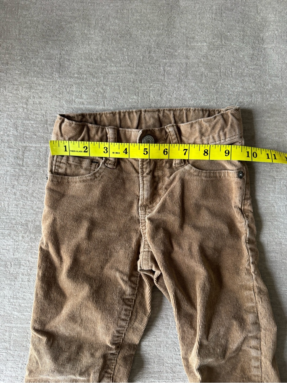 GAP Kids Tan Corduroy Slim Fit Pants Toddler Size 3 Years Brown Corduroy - Picture 5 of 6